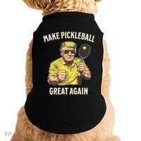 Funny Pickleball Lovers Graphics Pickle Ball Dad Grandad Gift Doggie Tank thumb 0