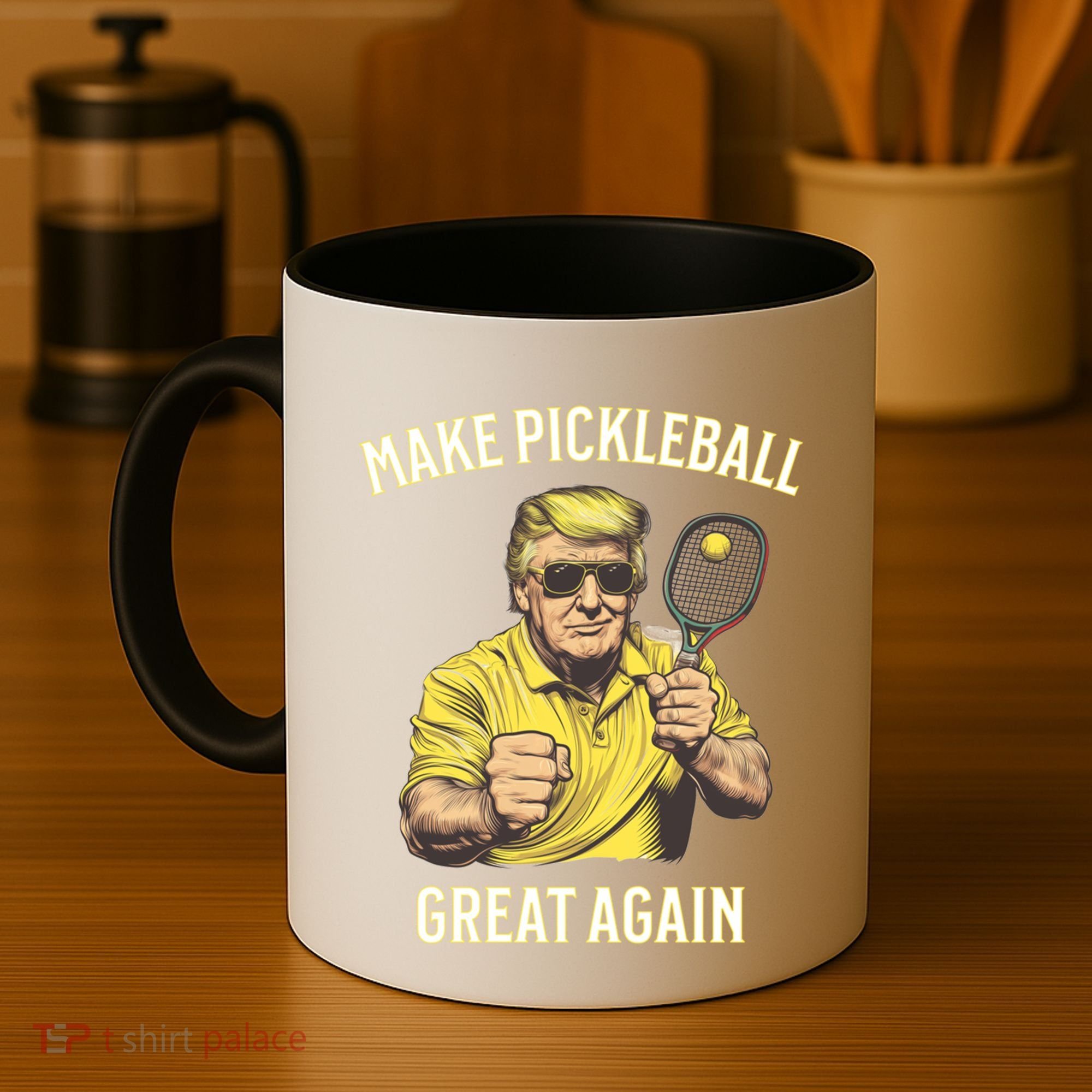 Funny Pickleball Lovers Graphics Pickle Ball Dad Grandad Gift Coffee Mug