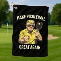 Funny Pickleball Lovers Graphics Pickle Ball Dad Grandad Gift Golf Towel thumb 1