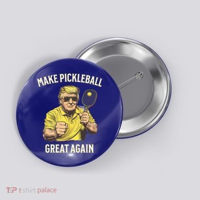 Funny Pickleball Lovers Graphics Pickle Ball Dad Grandad Gift Button