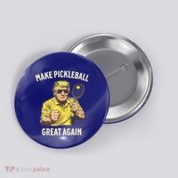 Funny Pickleball Lovers Graphics Pickle Ball Dad Grandad Gift Button thumb 0