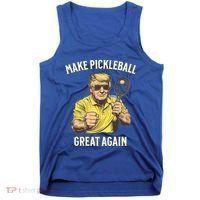 Funny Pickleball Lovers Graphics Pickle Ball Dad Grandad Gift Tank Top thumb 0