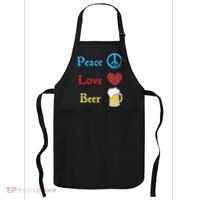 Funny Peace Love Beer Apron thumb 0