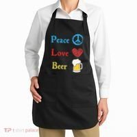 Funny Peace Love Beer Apron thumb 2