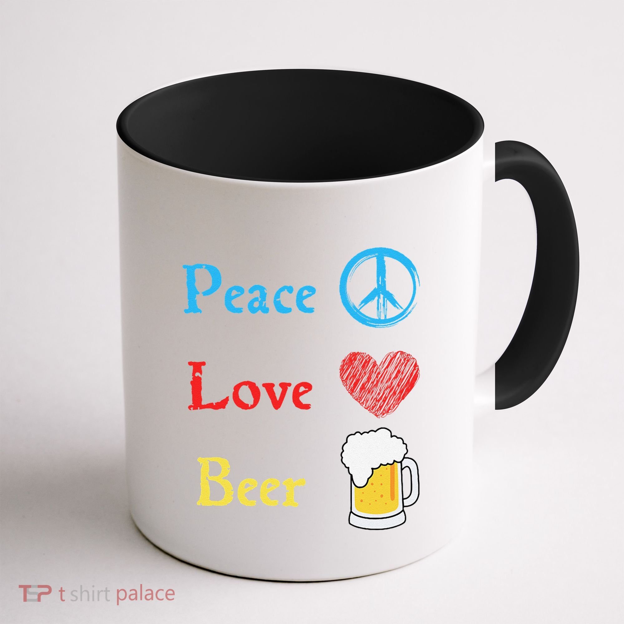 Funny Peace Love Beer Coffee Mug