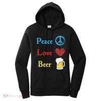 Funny Peace Love Beer Women's Hoodie thumb 0