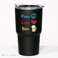 Funny Peace Love Beer Tumbler thumb 0