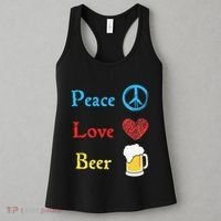 Funny Peace Love Beer Women's Tank Top thumb 3