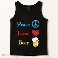 Funny Peace Love Beer Tank Top thumb 2
