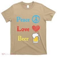 Funny Peace Love Beer T-Shirt thumb 0
