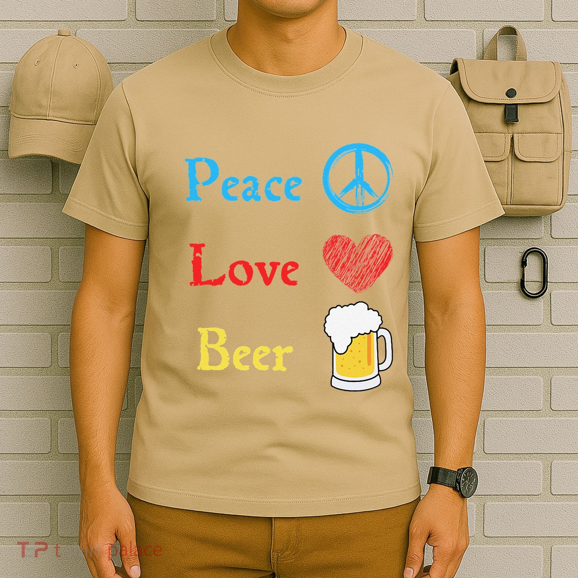 Funny Peace Love Beer T-Shirt