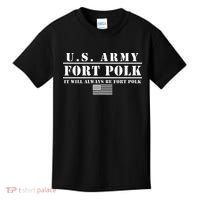 Fort Polk Louisiana Tigerland It Will Always Be Ft. Polk Kids T-Shirt thumb 0