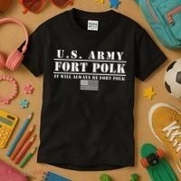 Fort Polk Louisiana Tigerland It Will Always Be Ft. Polk Kids T-Shirt thumb 3