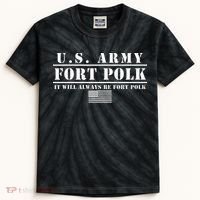 Fort Polk Louisiana Tigerland It Will Always Be Ft. Polk Kids Tie-Dye T-Shirt thumb 0