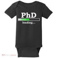 Future Phd Loading Funny Phinished Promotion Gift Baby Bodysuit thumb 0
