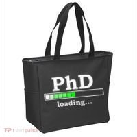 Future Phd Loading Funny Phinished Promotion Gift Tote Bag thumb 2