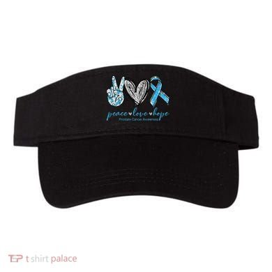 Funny Peace Love Prostate Cancer Awareness Gift Visor