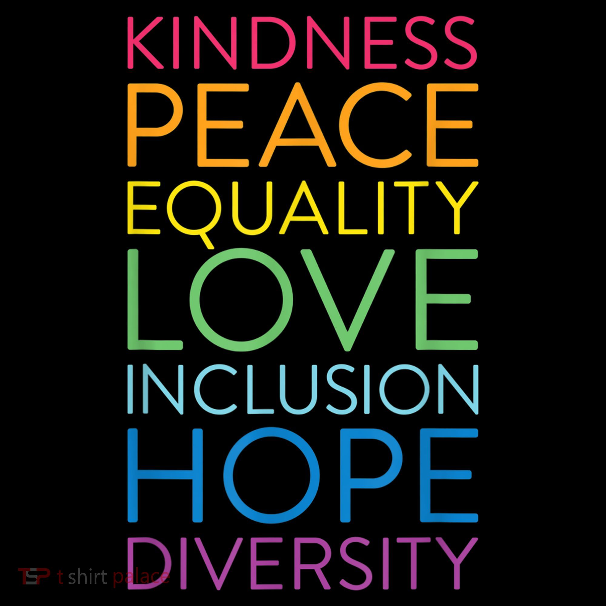 Funny Peace Love Inclusion Equality Diversity Human Rights Gift Backpack