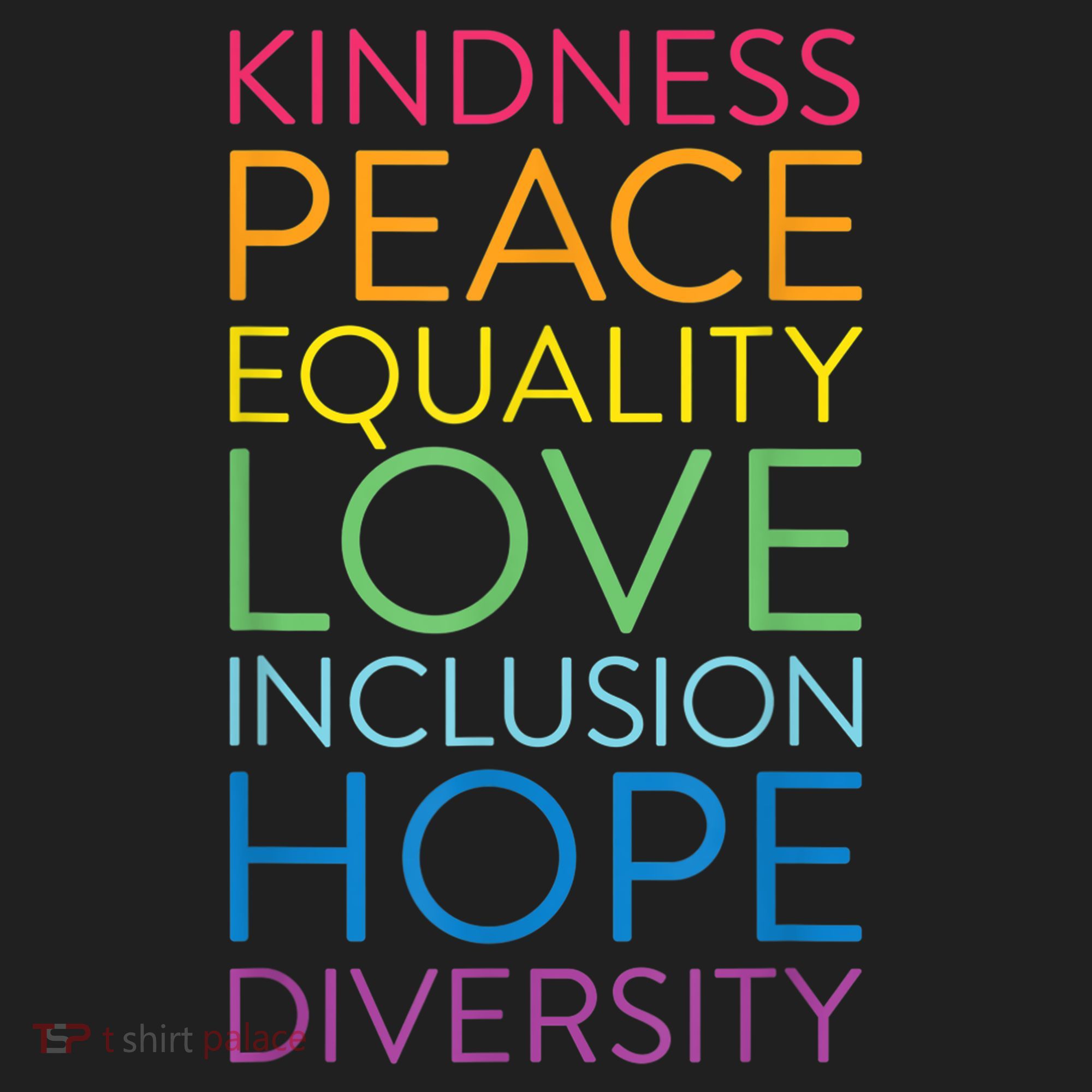 Funny Peace Love Inclusion Equality Diversity Human Rights Gift Beanie