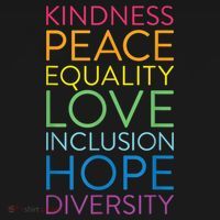 Funny Peace Love Inclusion Equality Diversity Human Rights Gift Pajama Set thumb 2