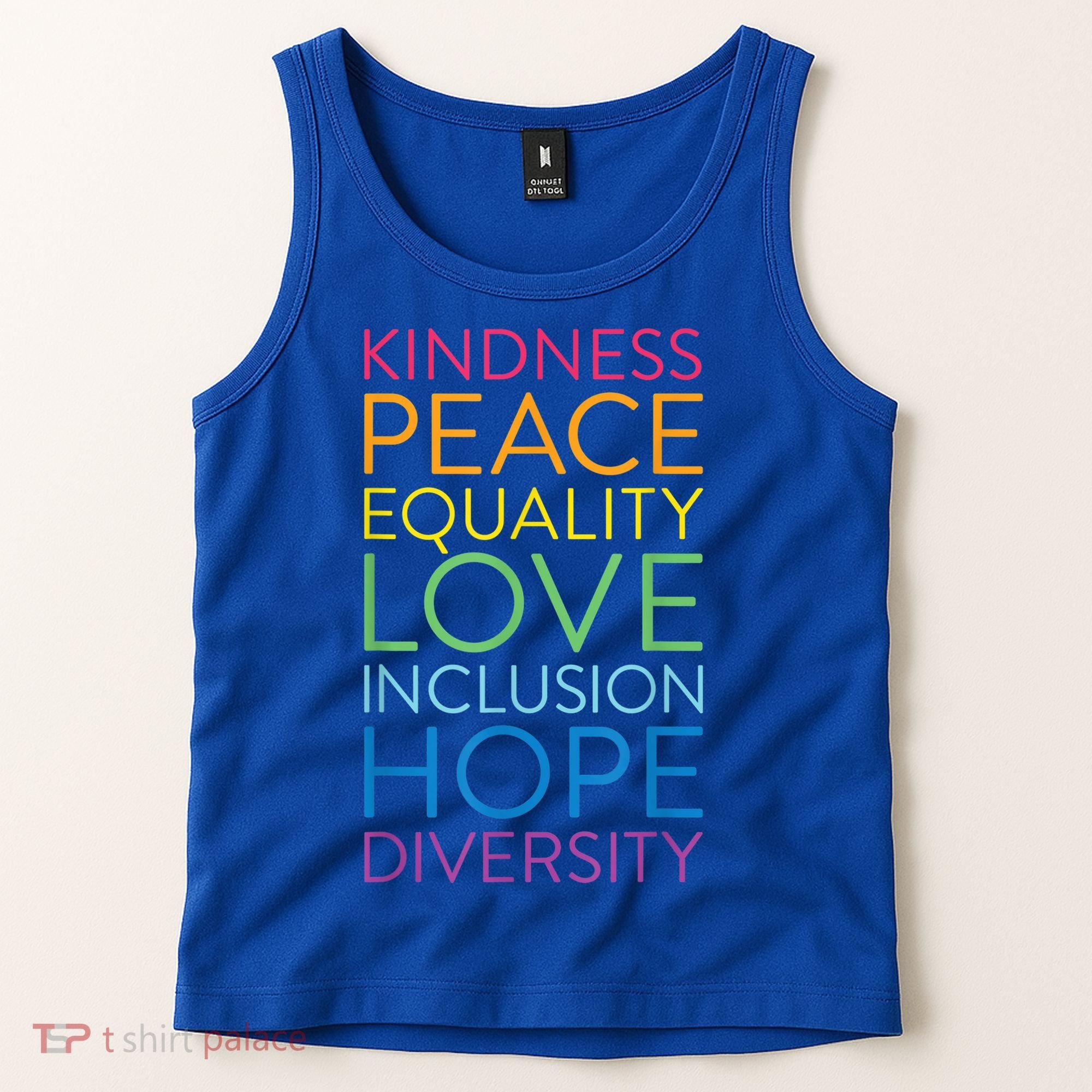 Funny Peace Love Inclusion Equality Diversity Human Rights Gift Tank Top