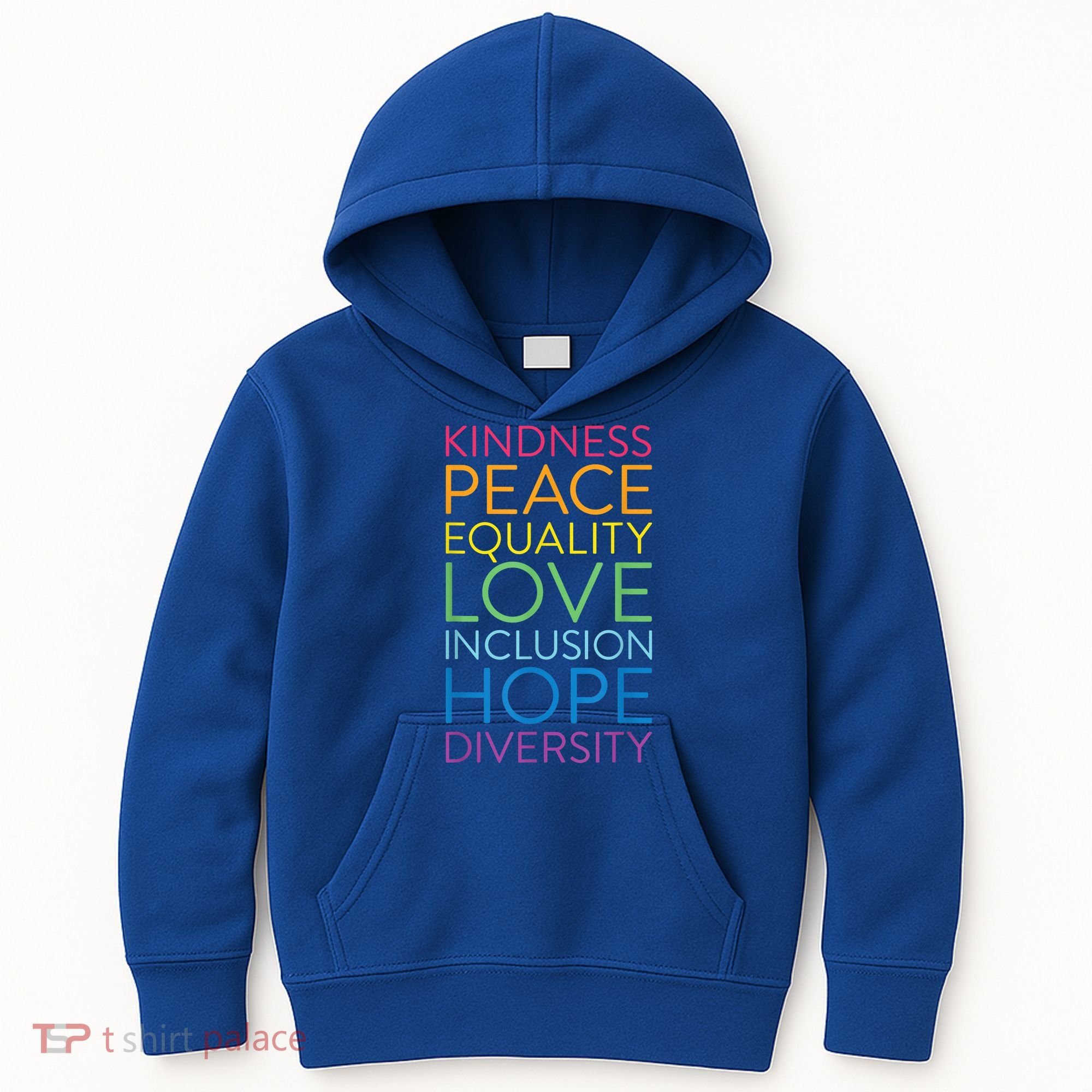Funny Peace Love Inclusion Equality Diversity Human Rights Gift Kids Hoodie