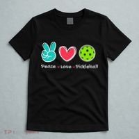 Funny Peace Love Pickleball Court Play Loves Pickleball T-Shirt thumb 5