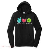 Funny Peace Love Pickleball Court Play Loves Pickleball Women's Hoodie thumb 0