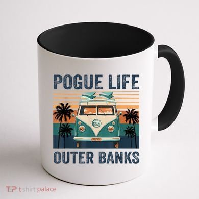 Funny Pogue Life Outer Banks Retro Vintage 1 Coffee Mug back