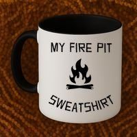 Fire Pit Lake Life Campfire Bonfire Camping Gift Coffee Mug thumb 2