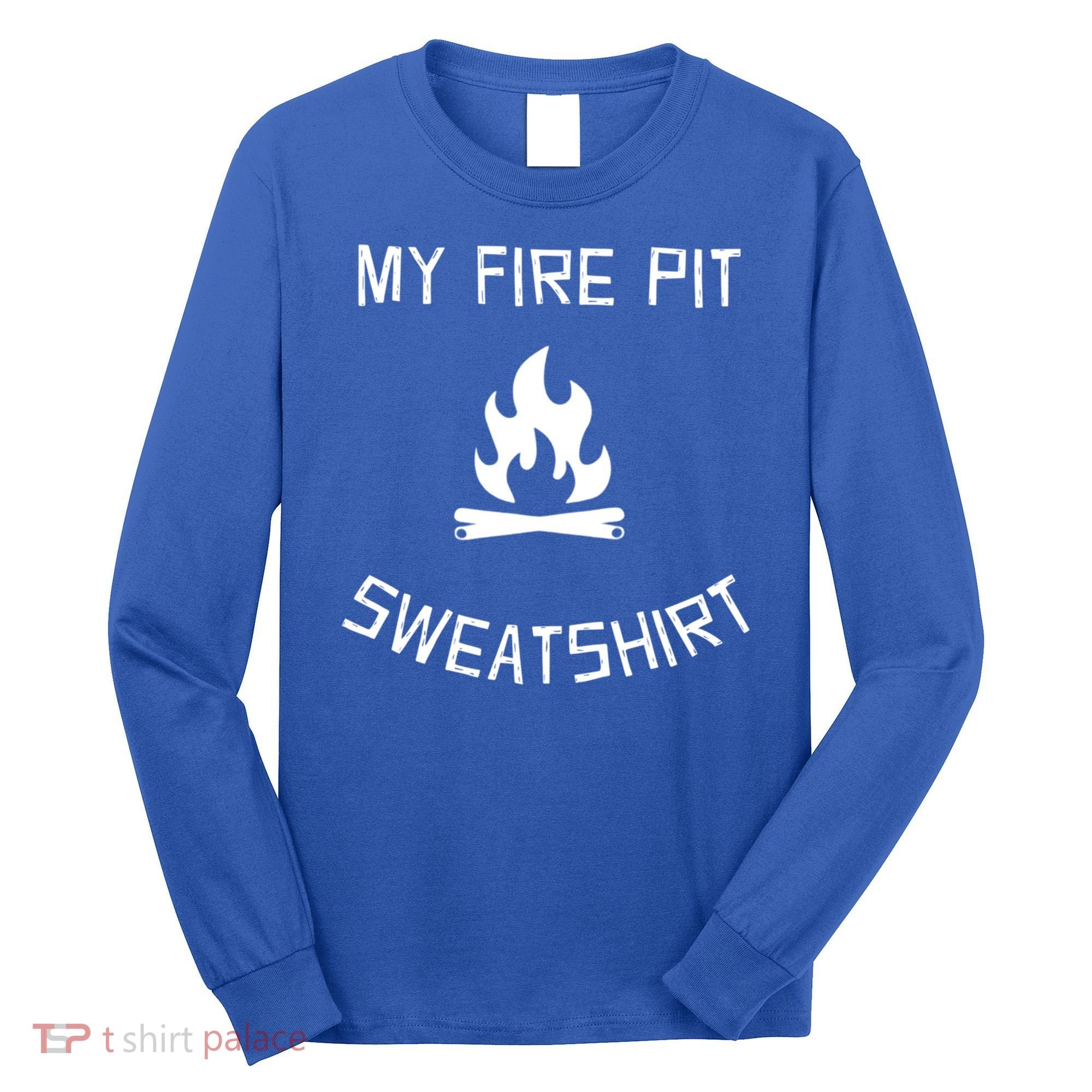 Fire Pit Lake Life Campfire Bonfire Camping Gift Long Sleeve Shirt