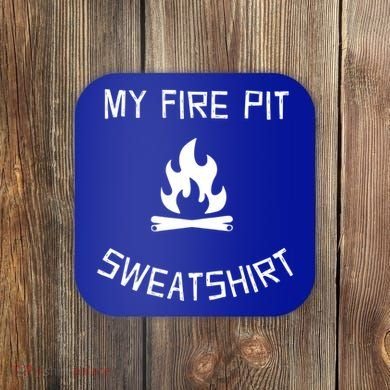 Fire Pit Lake Life Campfire Bonfire Camping Gift Coaster