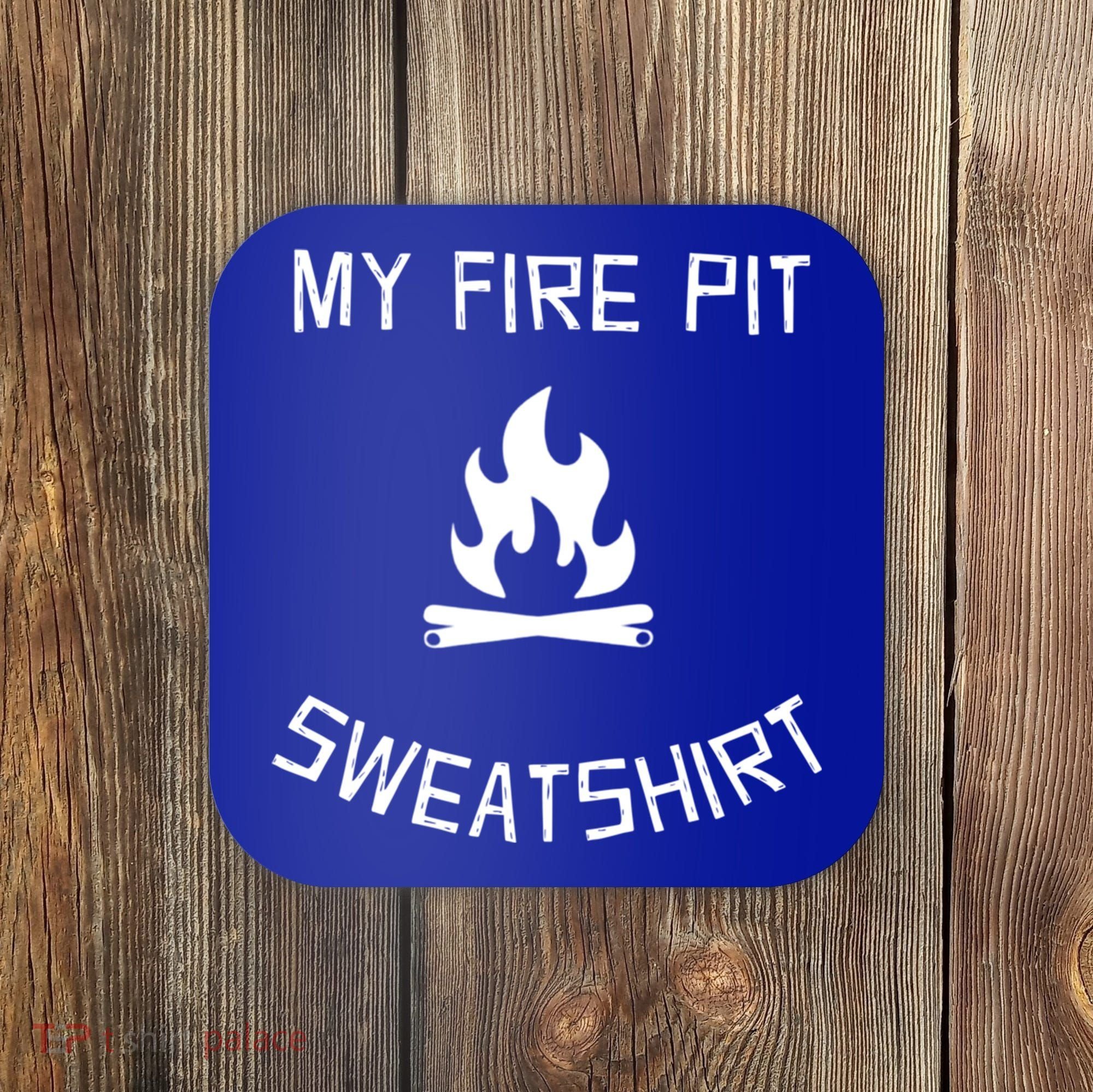 Fire Pit Lake Life Campfire Bonfire Camping Gift Coaster