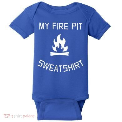 Fire Pit Lake Life Campfire Bonfire Camping Gift Baby Bodysuit