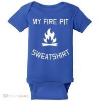 Fire Pit Lake Life Campfire Bonfire Camping Gift Baby Bodysuit thumb 0