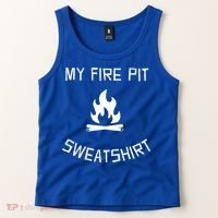 Fire Pit Lake Life Campfire Bonfire Camping Gift Tank Top thumb 2