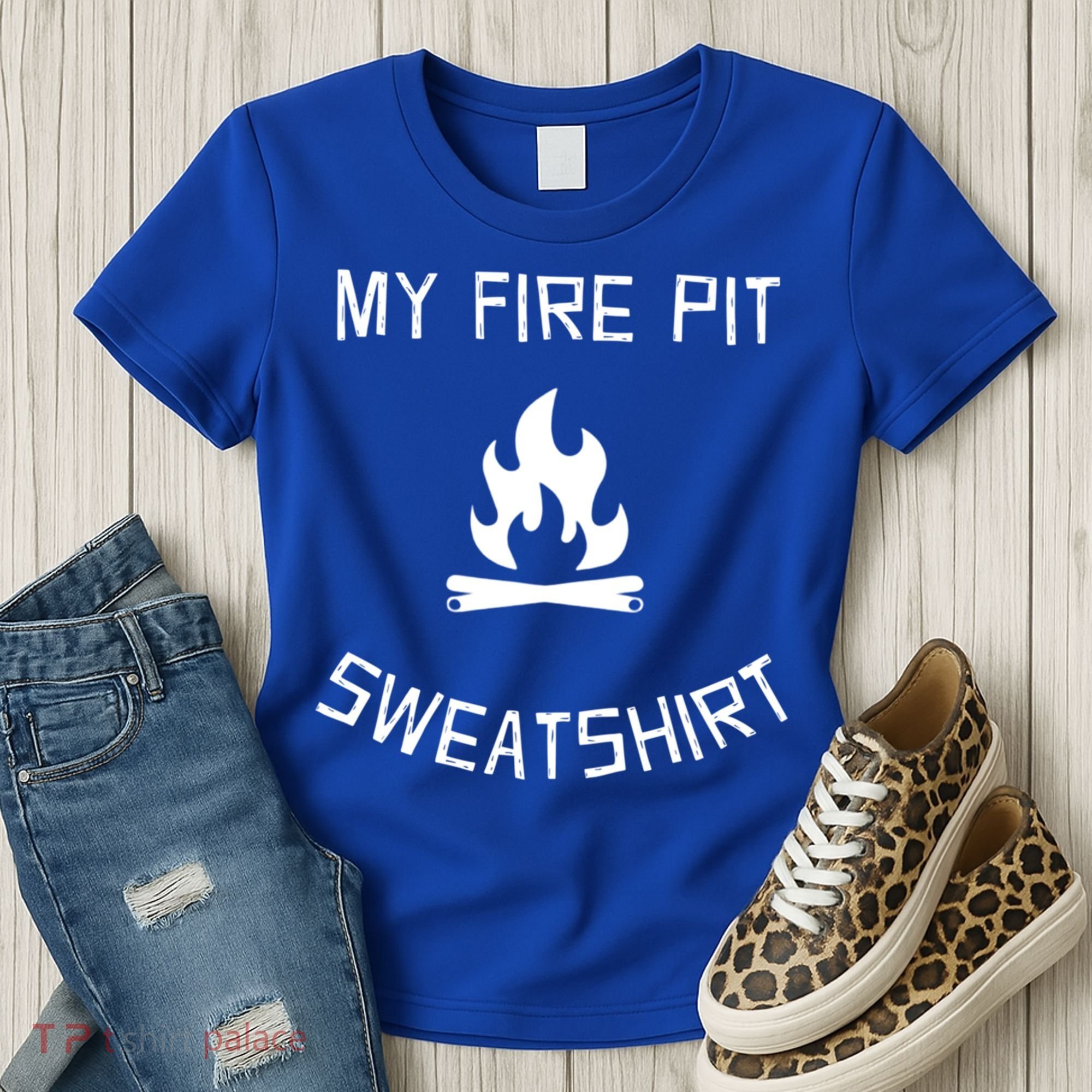 Fire Pit Lake Life Campfire Bonfire Camping Gift Women's T-Shirt