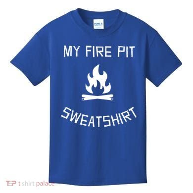 Fire Pit Lake Life Campfire Bonfire Camping Gift Kids T-Shirt