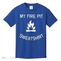 Fire Pit Lake Life Campfire Bonfire Camping Gift Kids T-Shirt thumb 0
