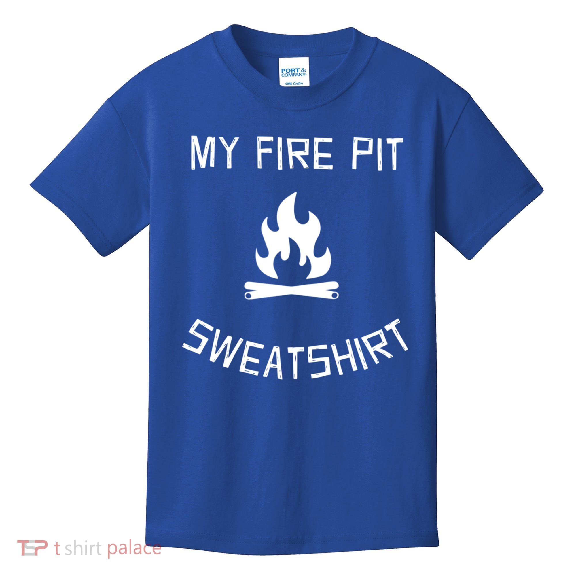 Fire Pit Lake Life Campfire Bonfire Camping Gift Kids T-Shirt