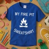 Fire Pit Lake Life Campfire Bonfire Camping Gift Kids T-Shirt thumb 3