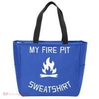 Fire Pit Lake Life Campfire Bonfire Camping Gift Tote Bag thumb 0