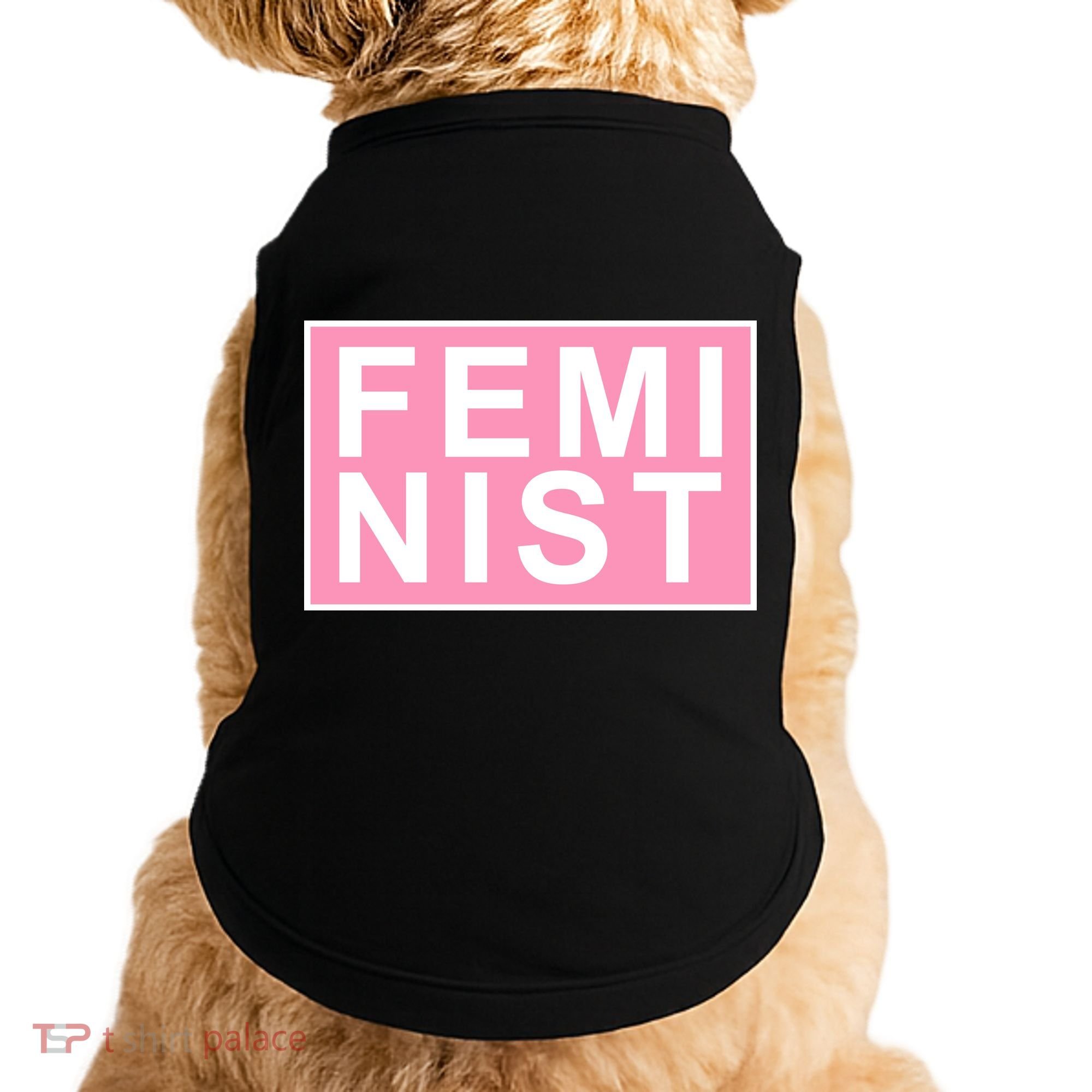 Feminist Pink Logo Doggie Tank