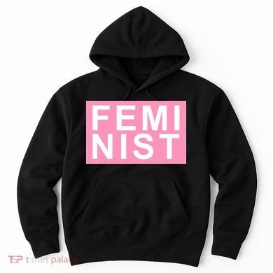 Feminist Pink Logo Hoodie