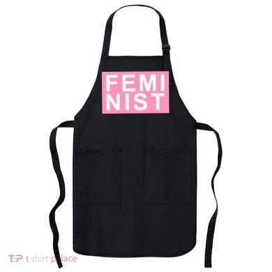 Feminist Pink Logo Apron