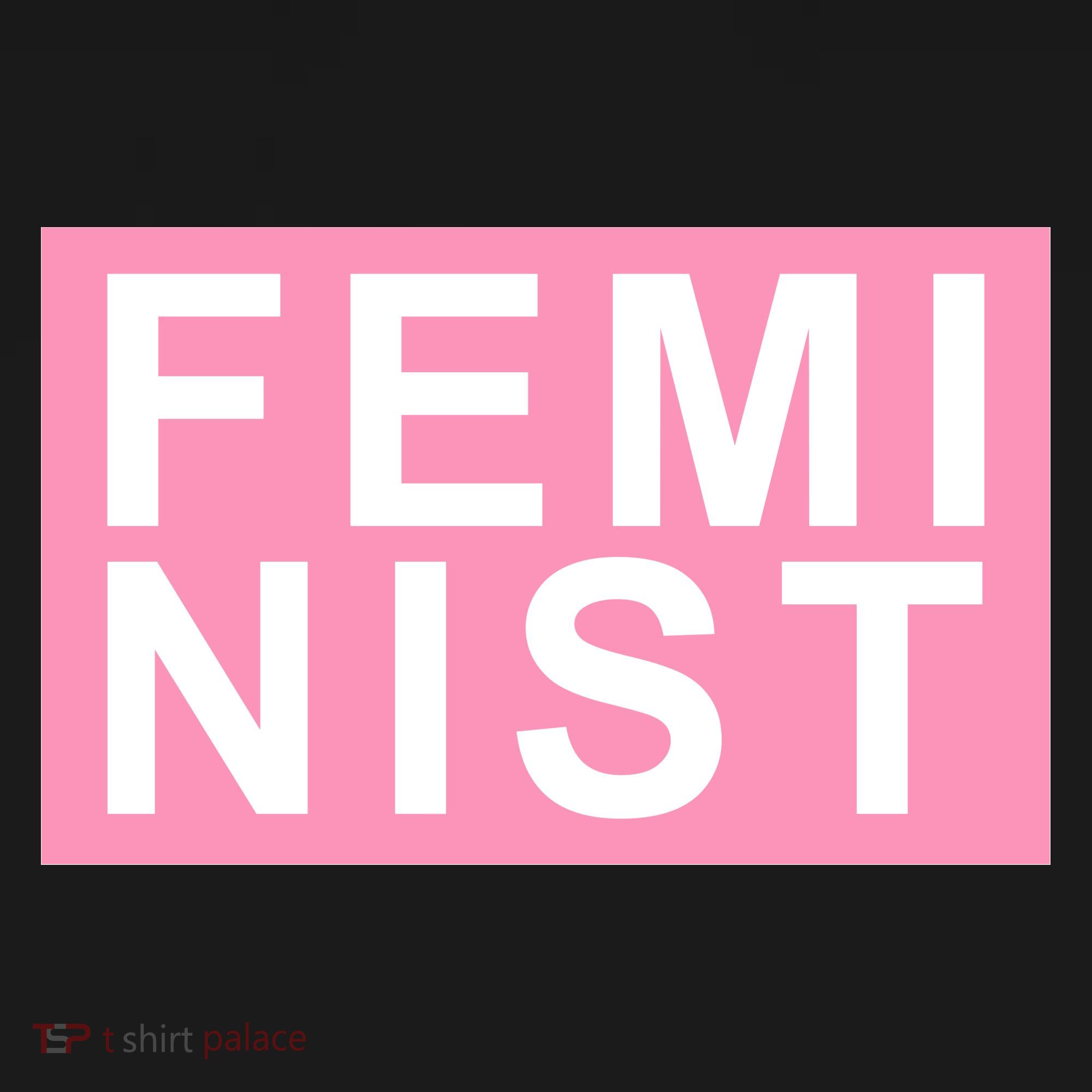Feminist Pink Logo T-Shirt