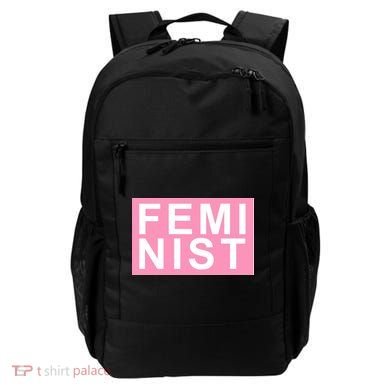 Feminist Pink Logo Backpack