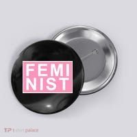 Feminist Pink Logo Button thumb 0