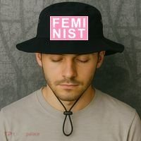 Feminist Pink Logo Bucket Hat thumb 2