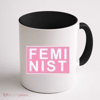 Feminist Pink Logo Coffee Mug thumb 1
